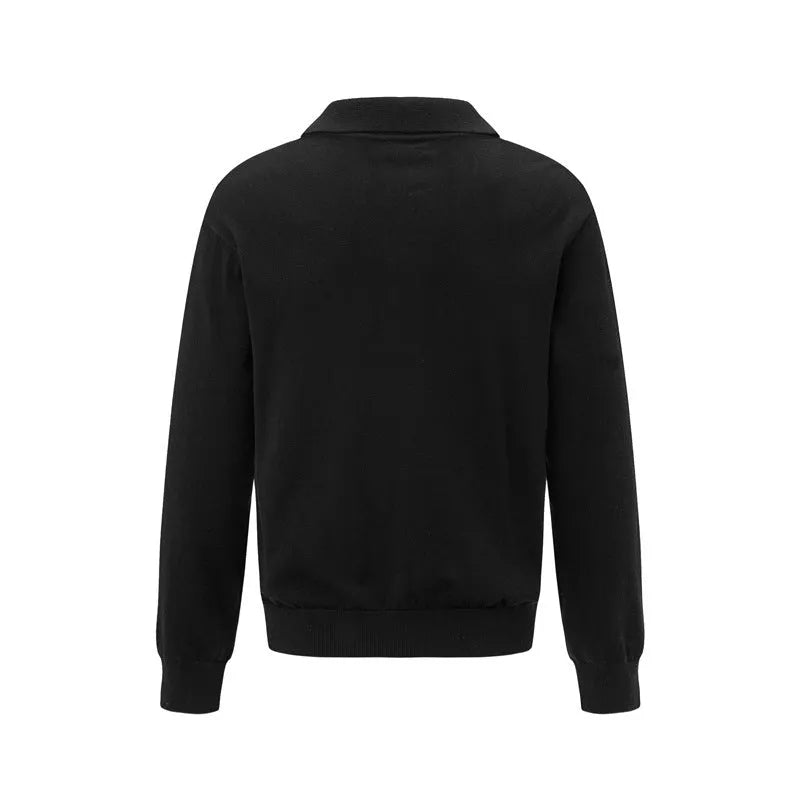 Women's loose black acrylic blend pullover shirt for casual wear
