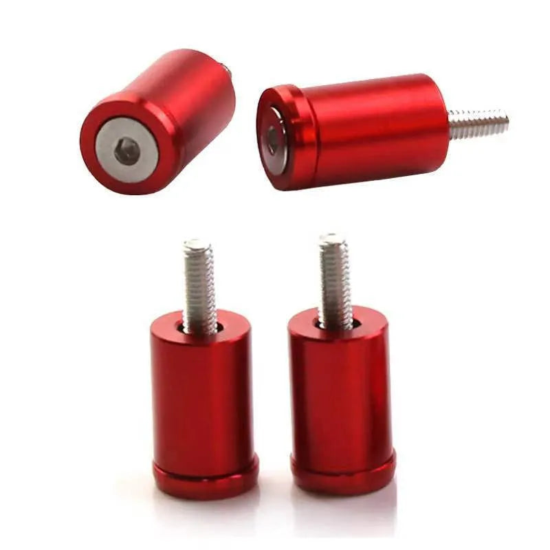 Aluminium machine cover pad height sheet with screws, nuts, and washers for car modifications in red, blue, and black.