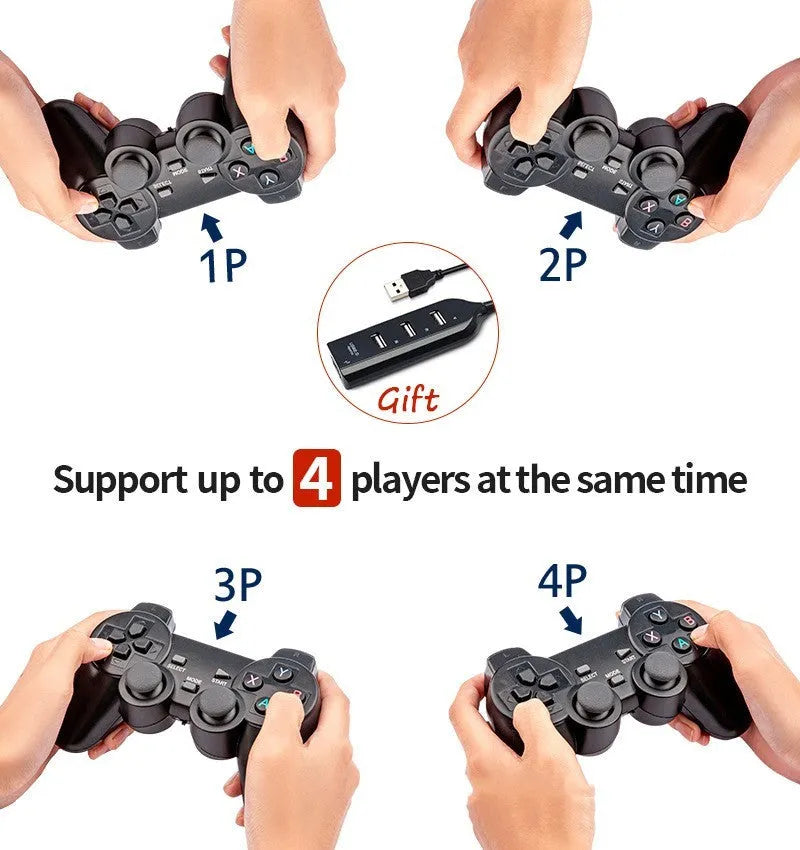 Black wired USB game controller body for Super ConsoleX and BoxArcade in SNES style