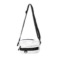 Men's street style crossbody messenger bag in solid colour with 22cm dimensions