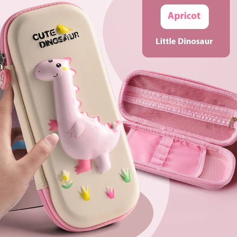 3D leather pencil case with zip closure showing one of 22 available colour pattern designs
