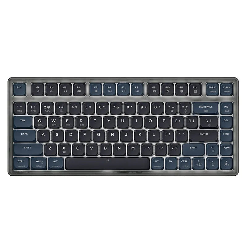 AJAZZ AK832PRO green mechanical keyboard with RGB backlighting on a desk