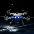 F5 smart ESC plastic quadcopter drone with 4K dual camera, GPS, remote control, and spare fan blades for beginners