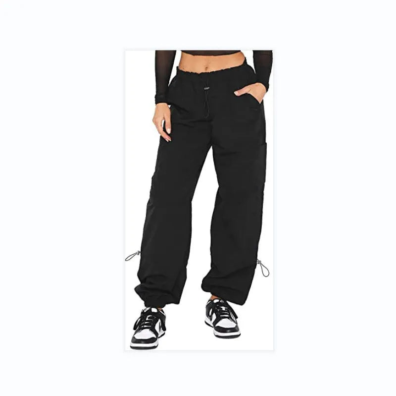 Men's multi-pocket cargo casual pants in a loose straight-leg fit, shown in one of six available colours.