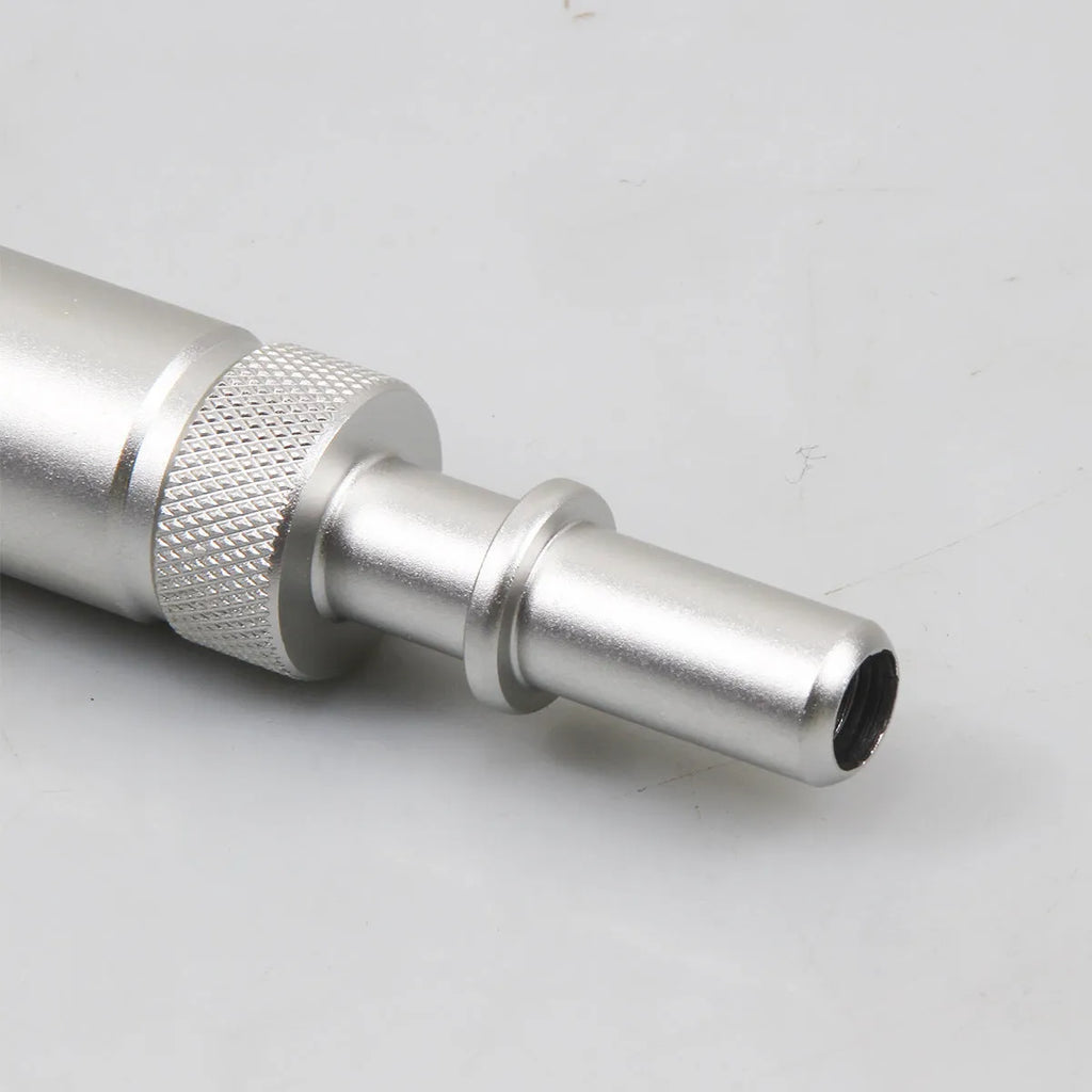 Silver metal VAS6262-9 transmission refuelling joint tool for manual gearbox fluid changes