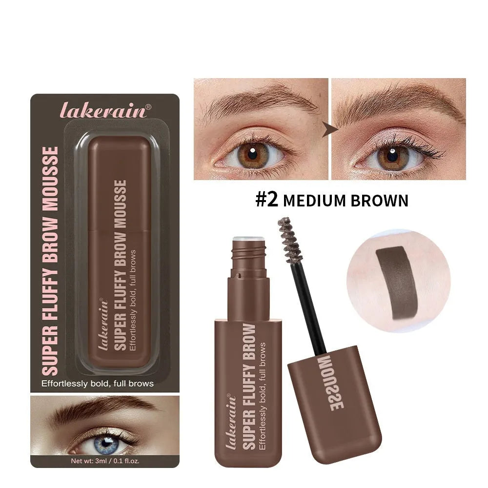 Eyebrow cream kit with dye component for brow shaping in six colour shades