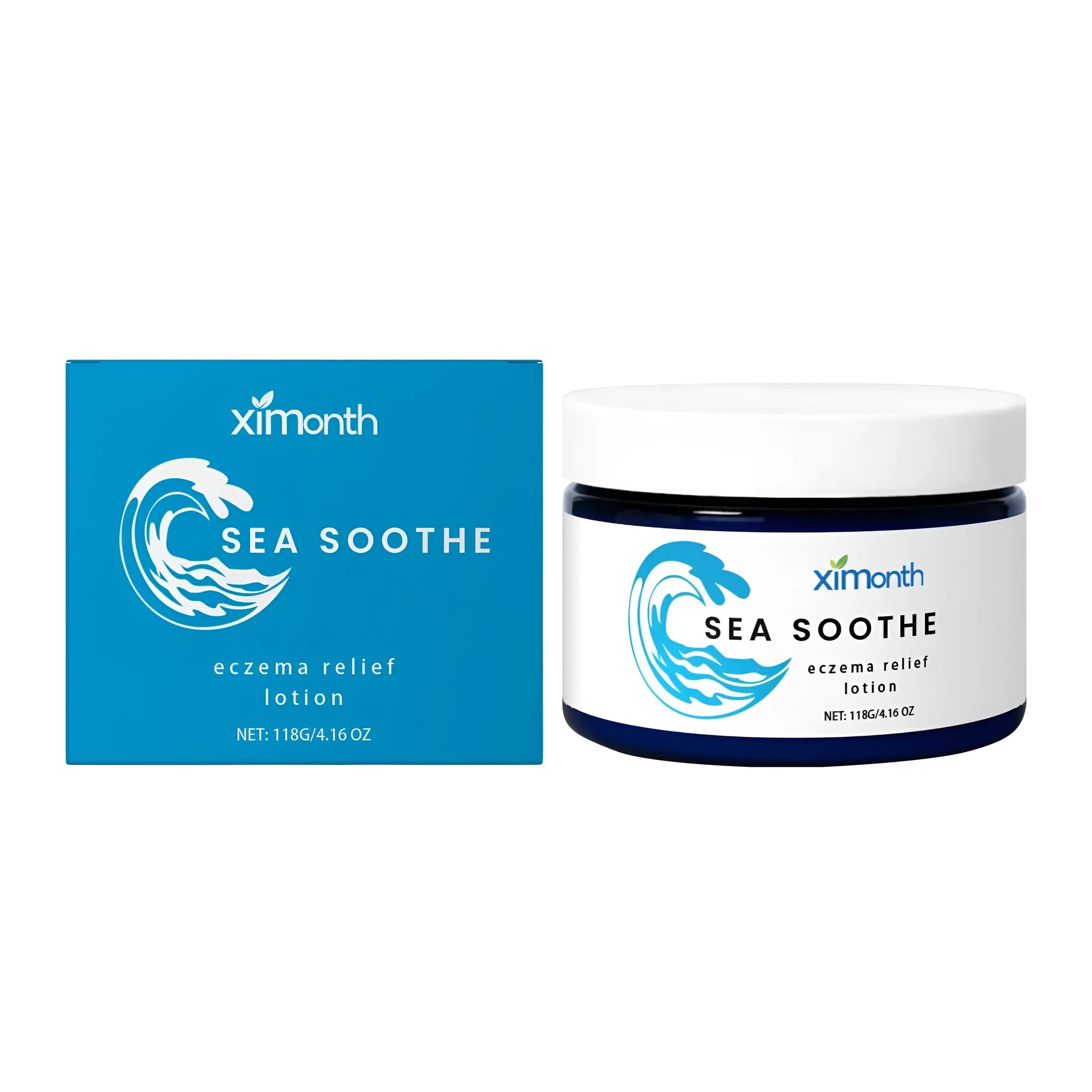 Jar of barrier repair cream with mint leaves and shea butter, 118g.