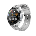 Black GS3 Max smartwatch with a silicone strap on a wrist, showing a home screen with health metrics.