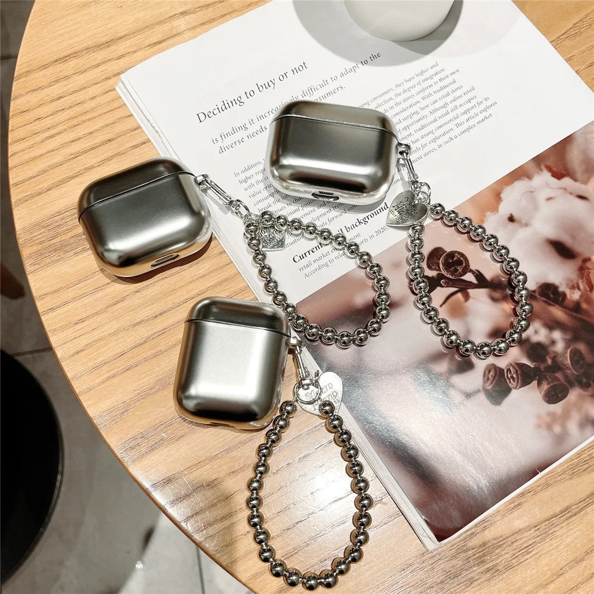 Matte plating TPU protective case for Apple AirPods 4, AirPods 3 and AirPods Pro models