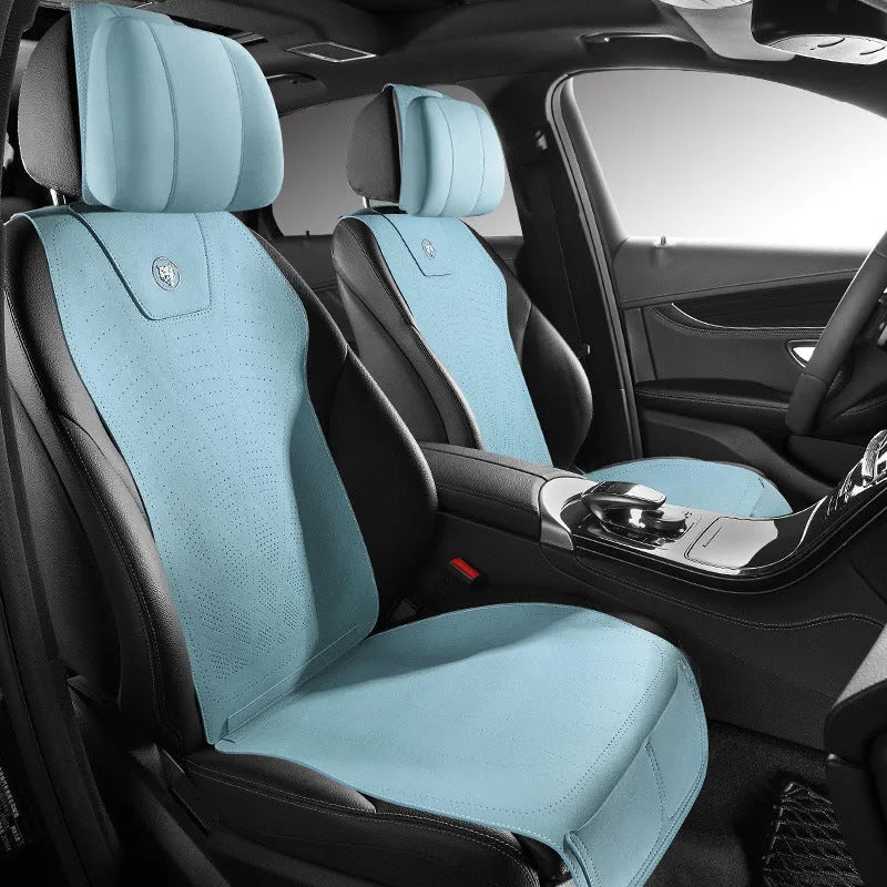 Tailored ultra thin car seat cover with gradient hole design in six colour options