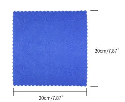 Car rust remover spray bottle with blue square sponge and towel applicators for automotive surface treatment