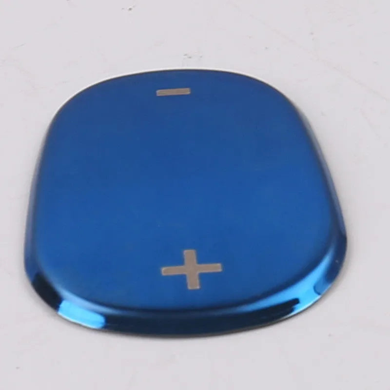 Stainless steel 88mm diameter gear controller cover in black titanium, matt silver, and sapphire colours