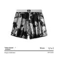Galaxy reflective bright silver casual woven underwear in polyester fibre with mid-waist design