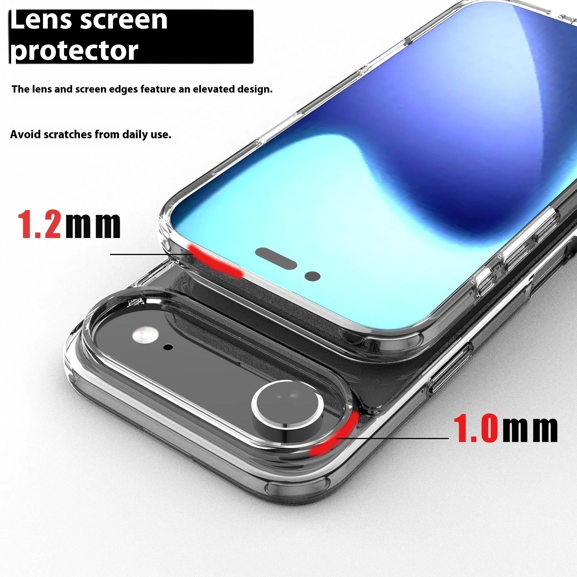 Transparent magnetic shockproof phone case for iPhone 17 AIR and iPhone 17 Pro models.