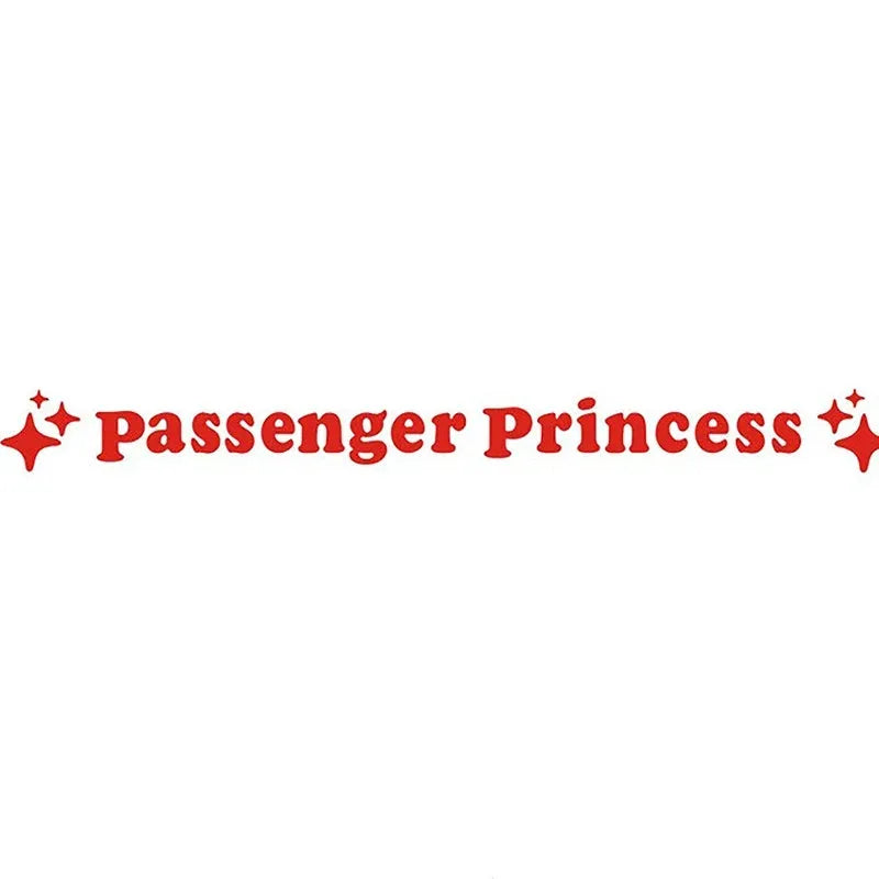 Passenger princess rearview mirror decorative sticker in 12.5cm diameter with eight colour options