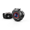 Black waterproof sports digital camera with 290mm length body and dust-resistant construction