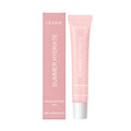Pink lip balm stick with shea butter and natural oils for moisturised lips