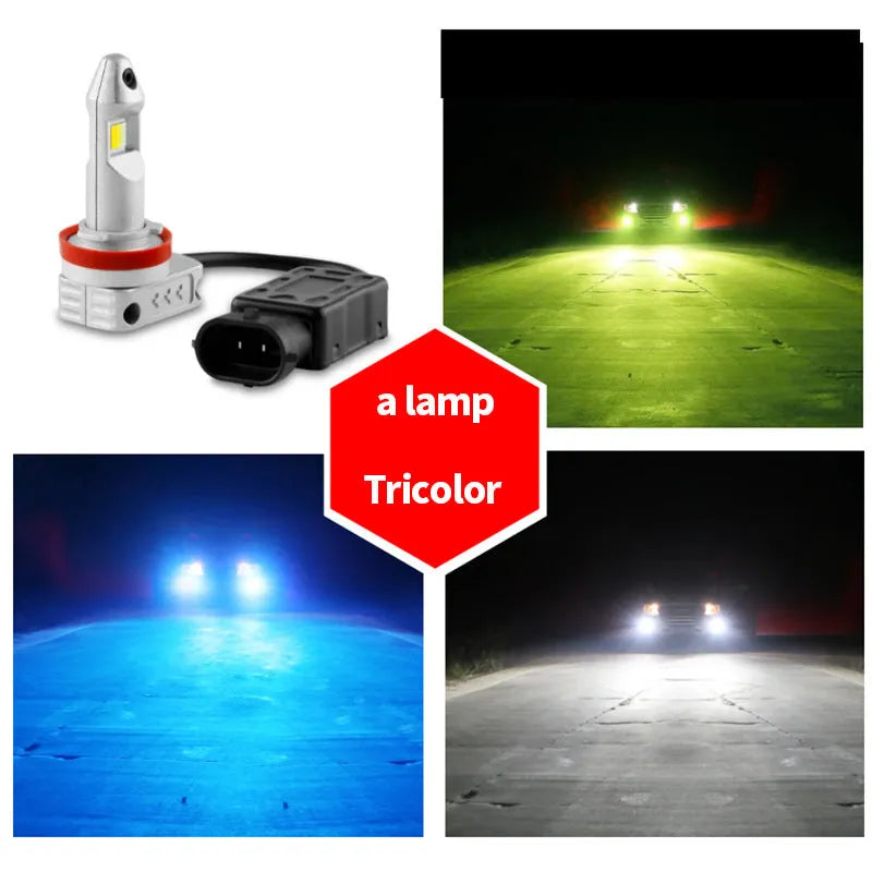 Super stable universal LED fog lamp bulb with aluminium housing for car and motorcycle.