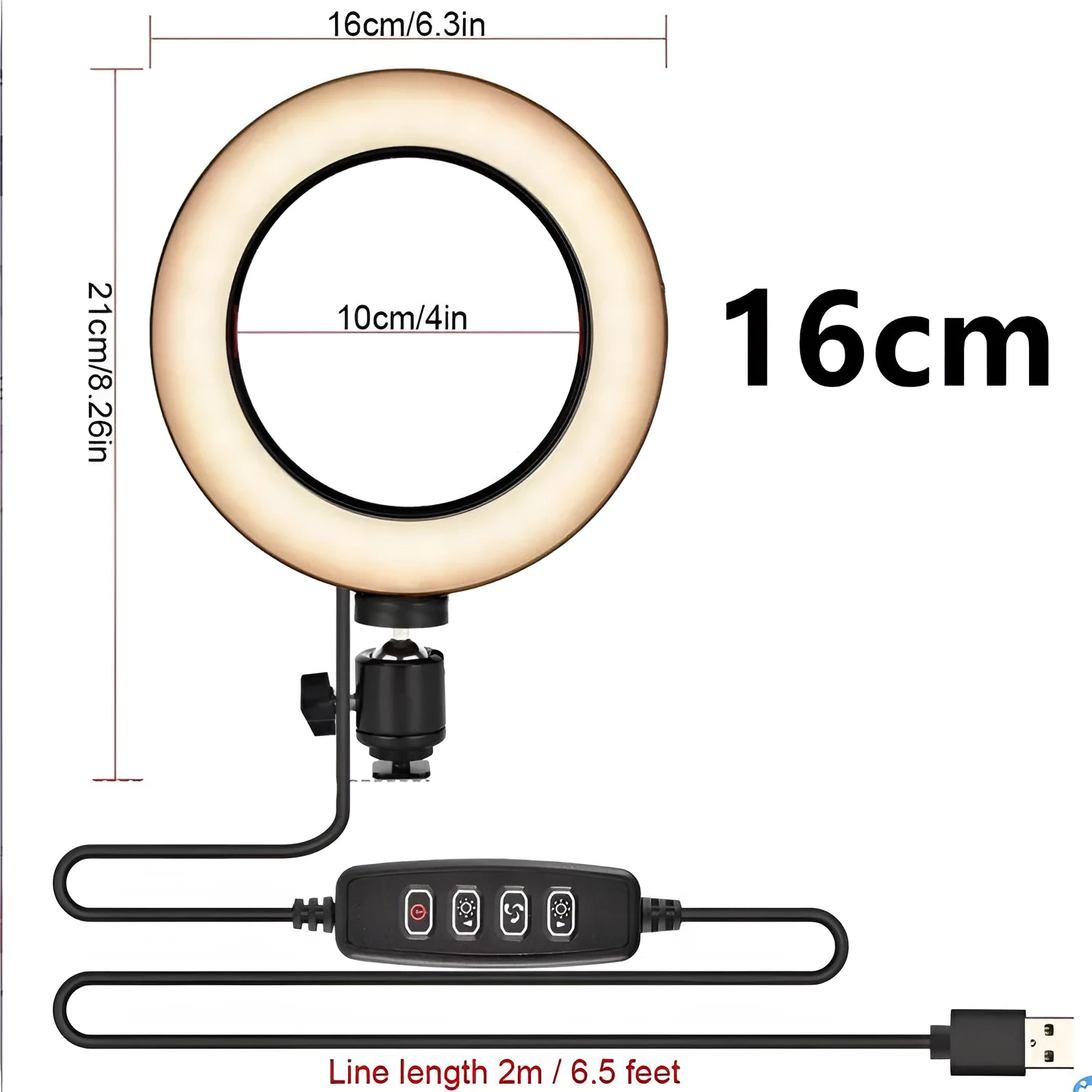 Silver aluminium alloy live phone stand extended to full height on a table.
