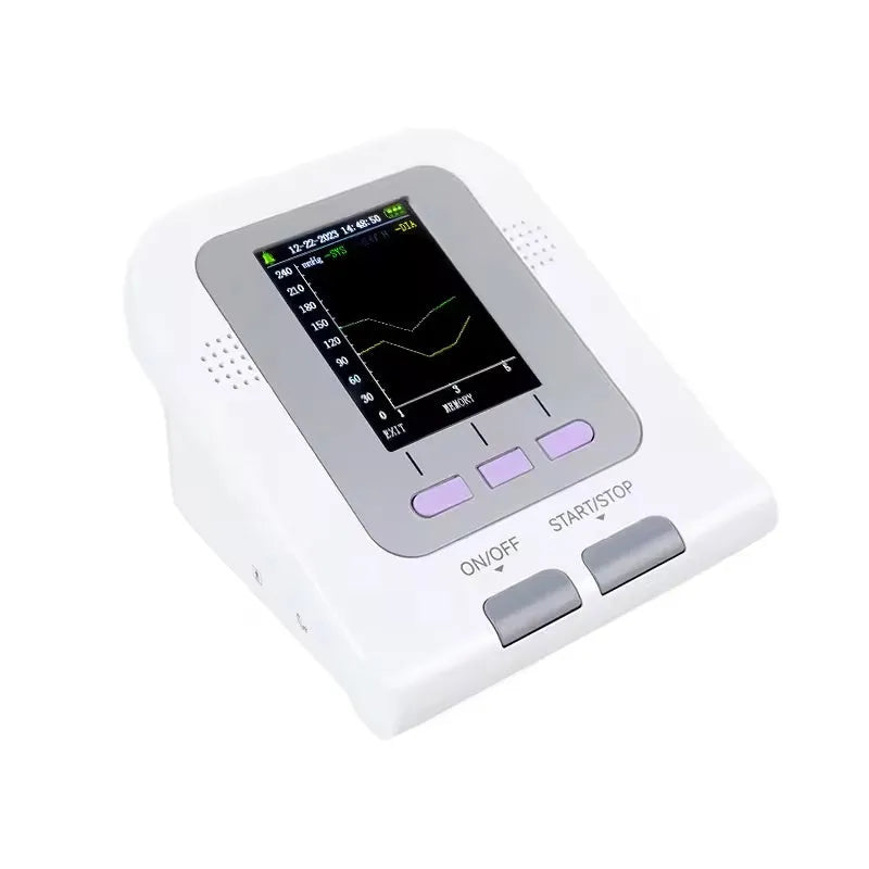 CONTEC08A veterinary digital blood pressure monitor with colour display and cuff for animals.