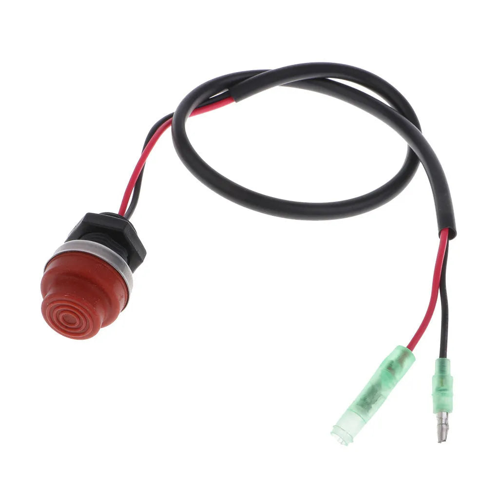 Yamaha engine stop switch body made of hardware and plastic with rope switch in photo color