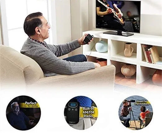 Digital display personal hearing aid booster sound amplifier device in brilliant colour