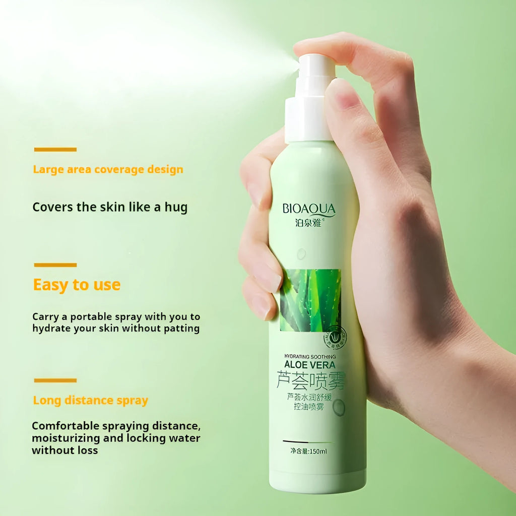 150ml plastic spray bottle of refreshing moisturising toner with fine mist spray, labelled for universal skin types.