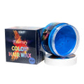 120g pot of hair styling clay in various colours including blue, red, grey, and yellow