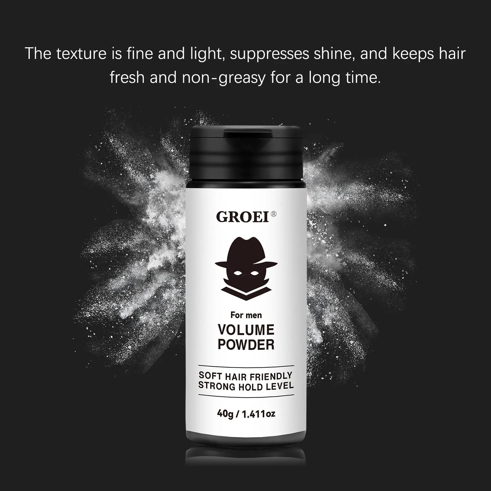 40g hair styling powder container for oil control and volume enhancement