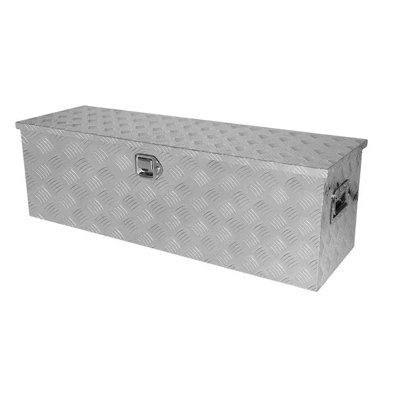 26-inch black aluminium alloy tool case with T-casting design and secure latches