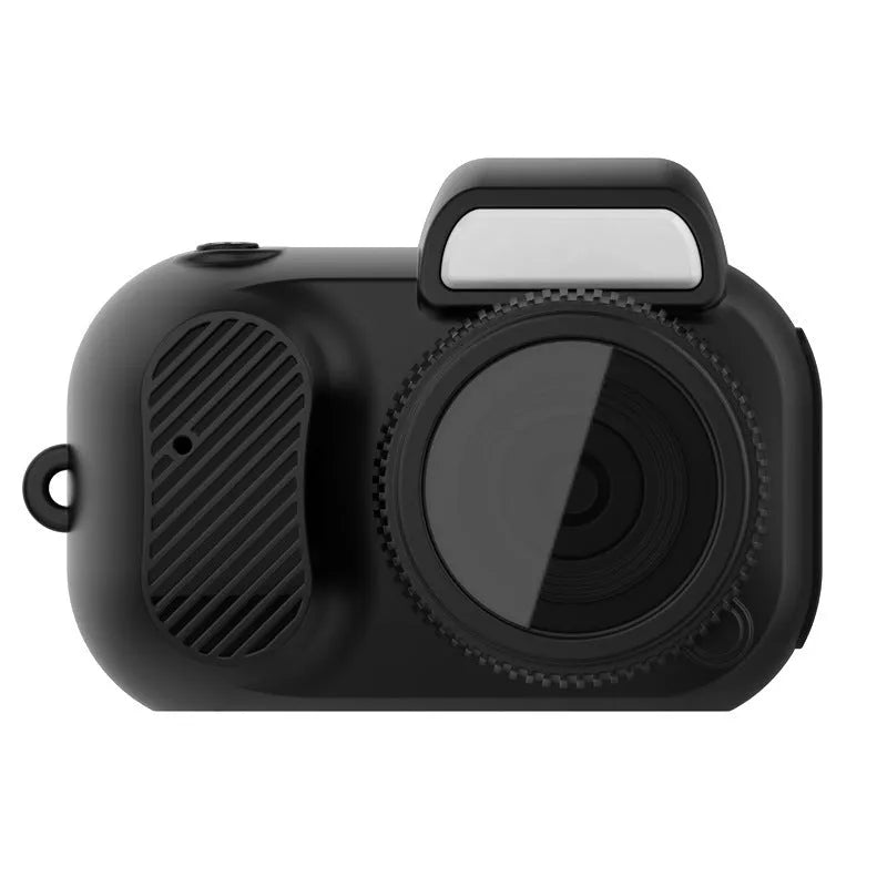 Black Y3000 model HD outdoor sports camera with 0.96-inch display screen, shown with optional memory card.