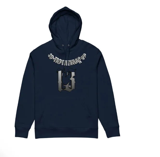 Fleece-lined hooded pullover sweater in loose fit for teenage team uniforms