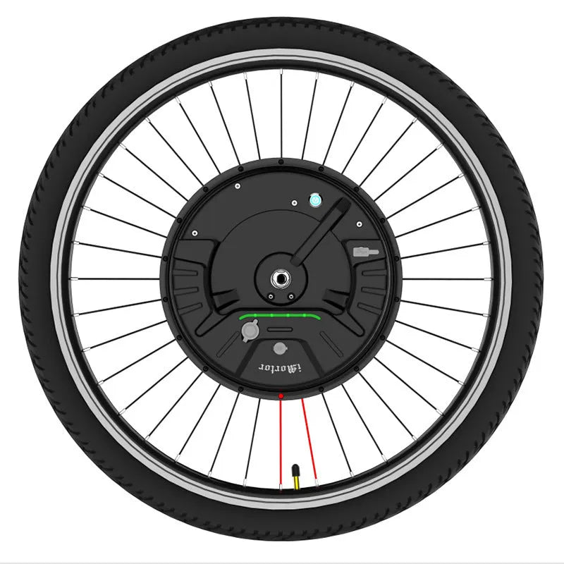 Yunzhilun micro-power bicycle conversion kit for 26-inch wheels with lithium battery and alloy hub motor.