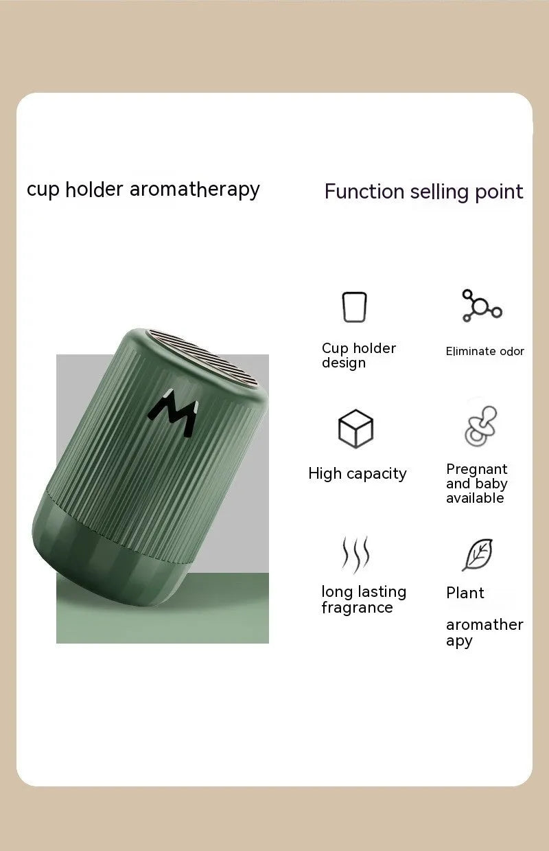 Solid car aromatherapy decoration cup in Ai Meng format, measuring 10 by 6 centimetres.