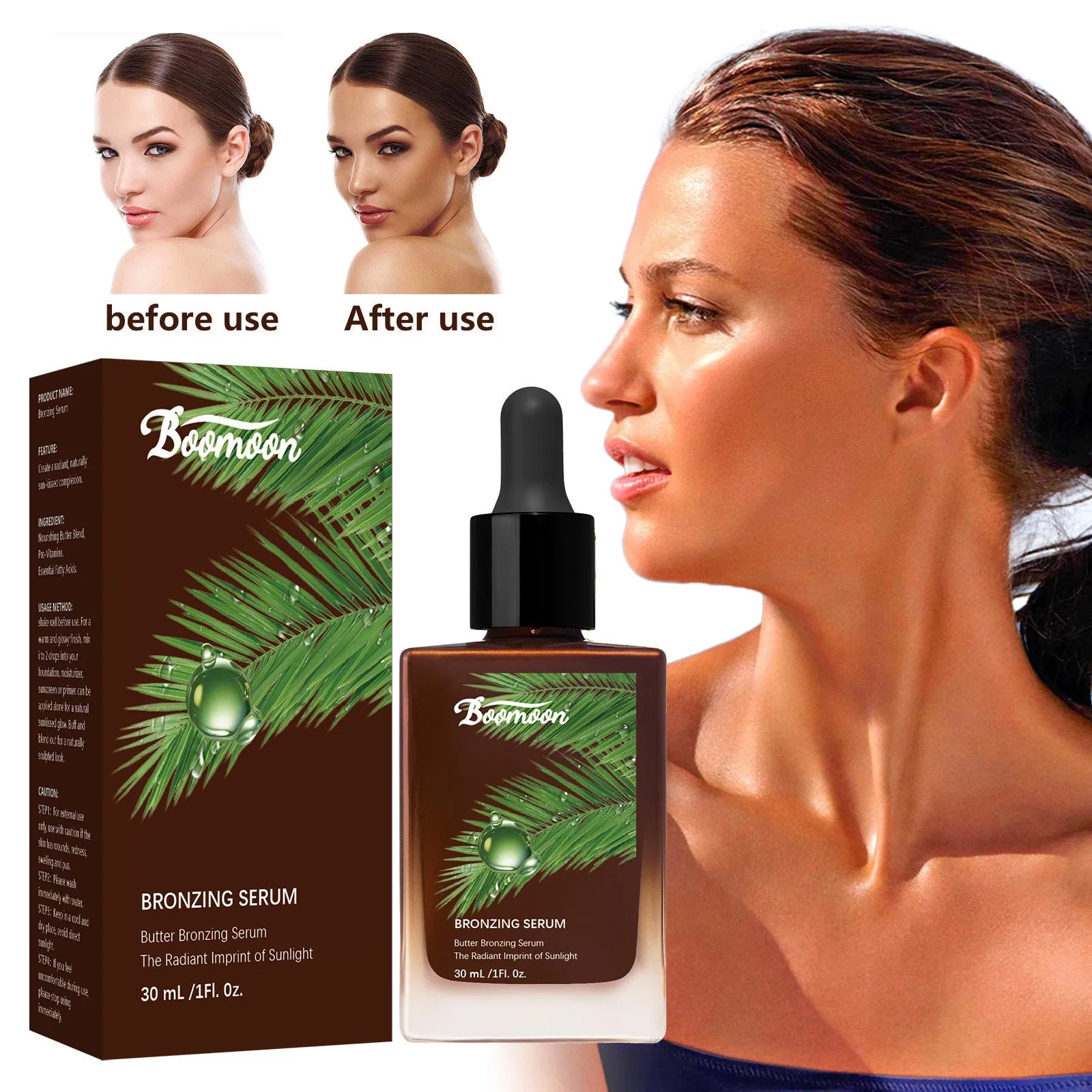 Bronze black 30ml bottle of nursing solution moisturising care solution