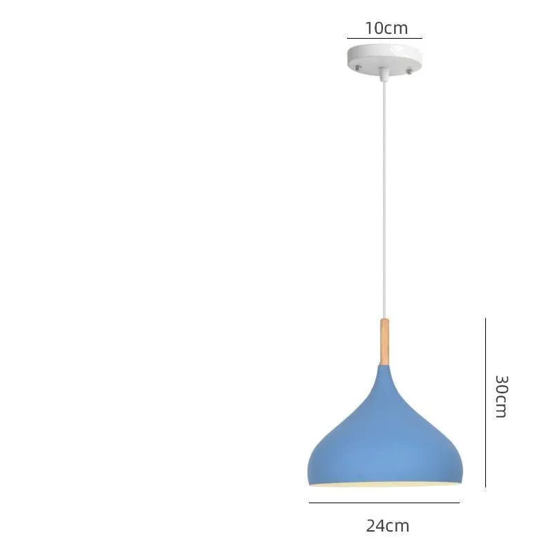 Modern creative macarone design single head pendant chandelier with adjustable cord in a choice of six colours.