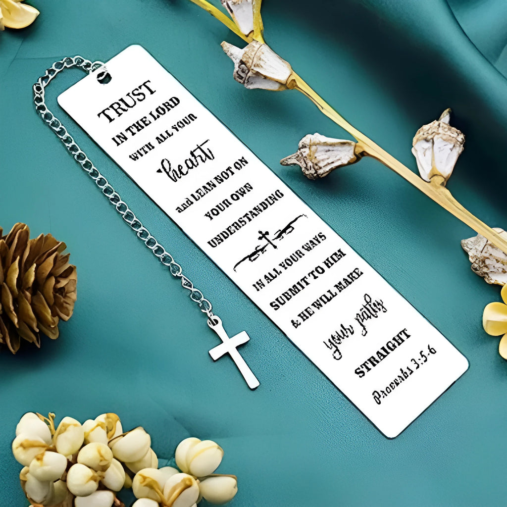 European style stainless steel bookmark with CF-S5170 steel colour finish for Bible marking