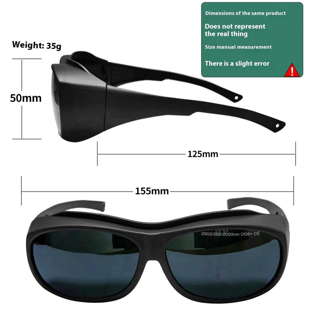 Laser protection safety goggles for photon skin rejuvenation with PC lenses and anti-glare design