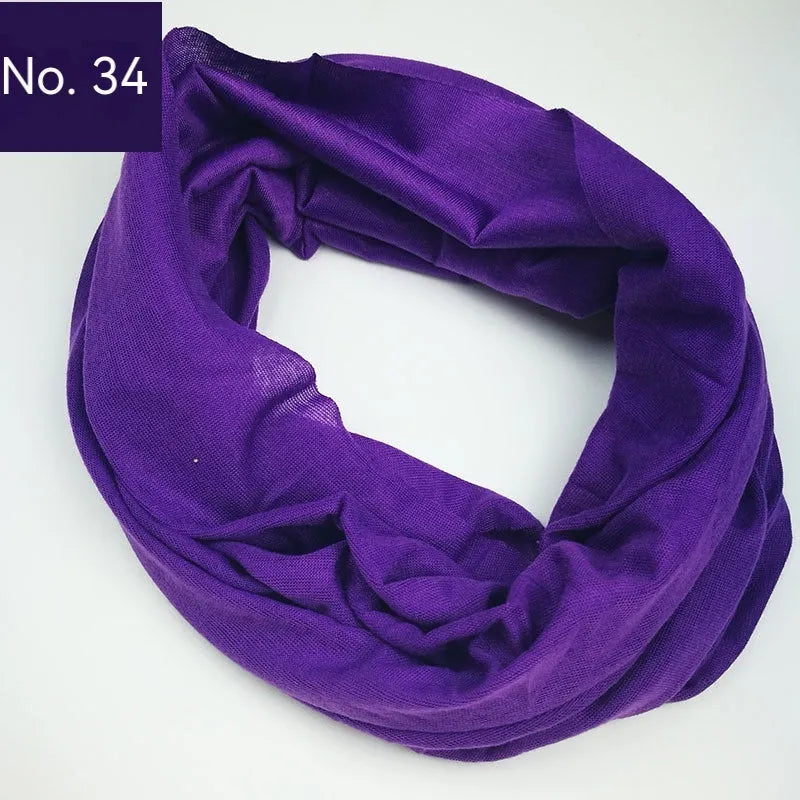 Seamless polyester headscarf for outdoor sports in multiple colour options