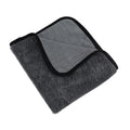 Grey 40cm square microfiber car wash towel for drying vehicles