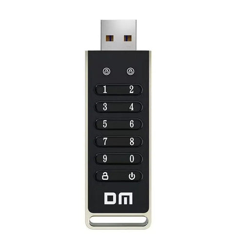 64GB metal fingerprint encrypted USB 3.0 flash drive with digital encryption button