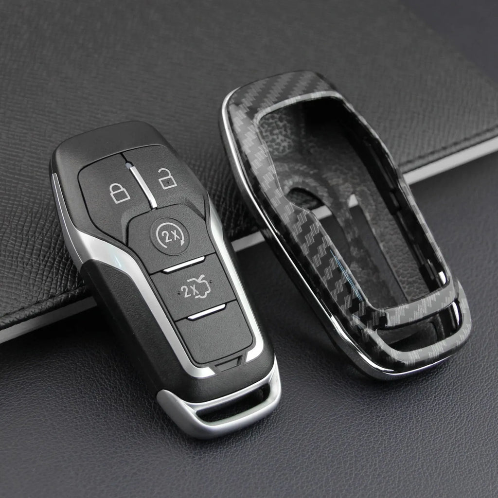 Plastic remote control protective shell for car keys showing single shell and buckle design options