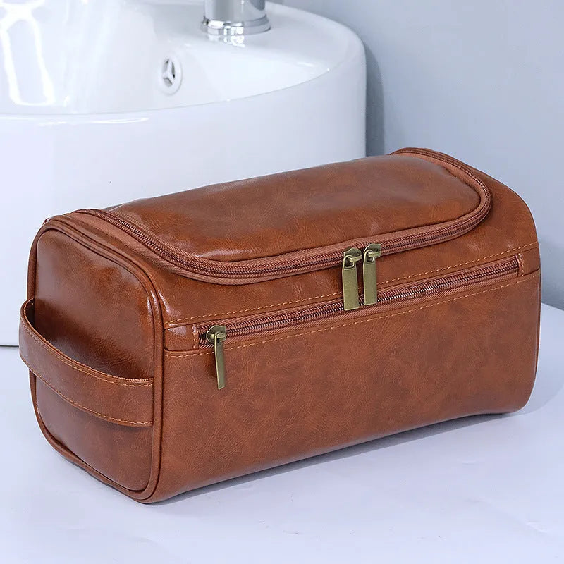 Large waterproof cosmetic storage bag in multiple colour options for skincare and makeup organisation