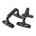 Pair of I-shaped diamond push up bars with PP sponge grip, shown in blue colour.