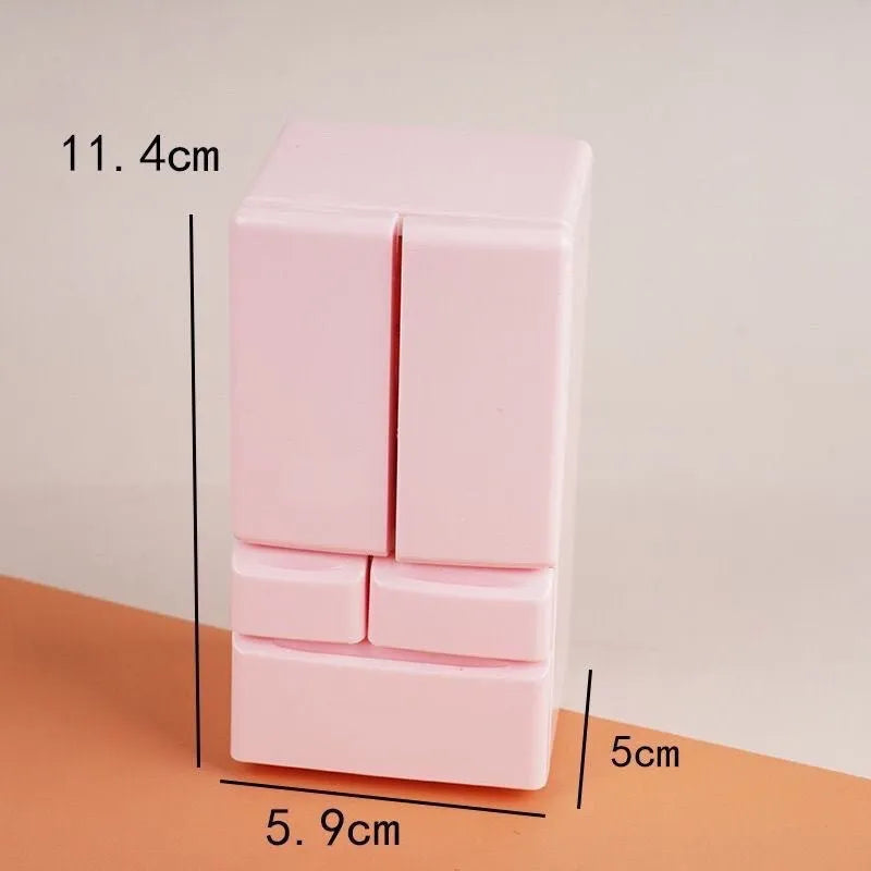 White miniature plastic scenario model with built-in LED light measuring 11.4cm height
