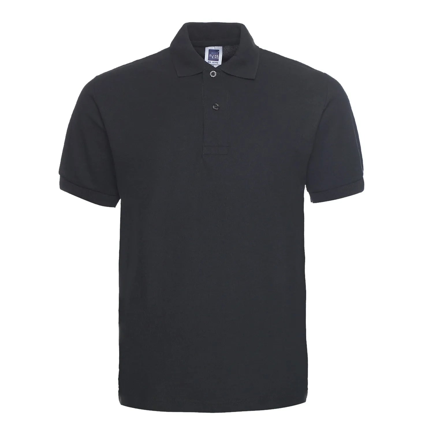 Loose fit short sleeve polo shirt with lapel collar in solid colour options