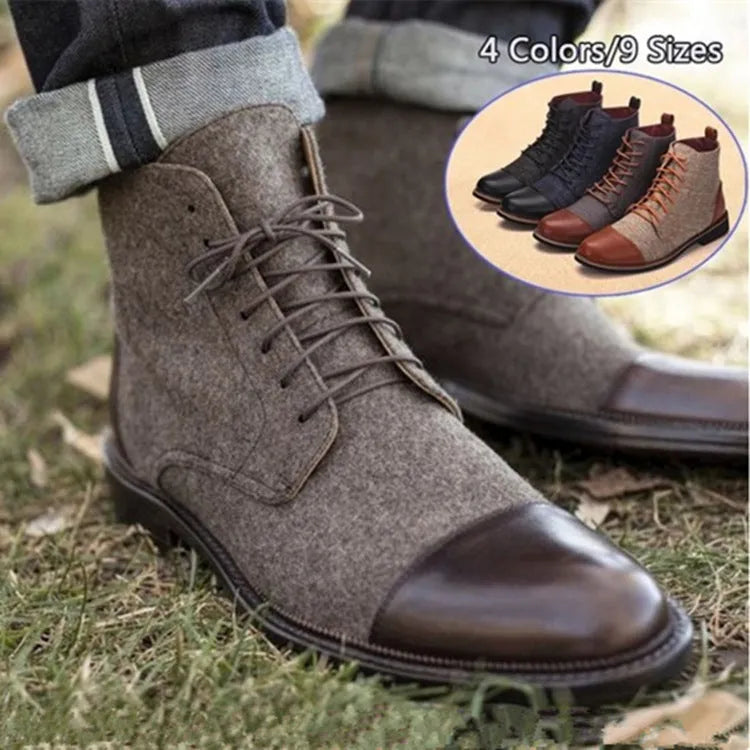Leather motorcycle boots with metal buckle straps in black, blue, grey or khaki colours