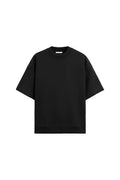 Men's double-sided texture short sleeve and shorts set in polyester fabric with loose fit