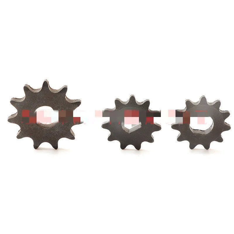 Cast iron motorcycle reduction gear for 25hT8F chain.