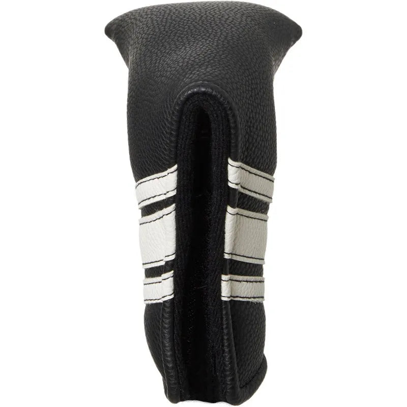 Black PU leather golf push rod sleeve cover for cart protection